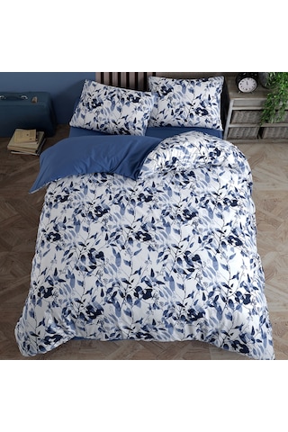 Coté Blanc Leaves %100 Pamuk Çift Kişilik Nevresim Takımı
