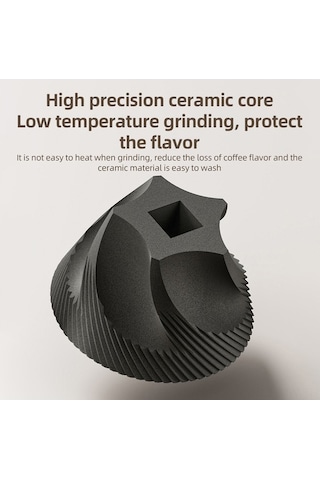 Novahub 5 Seviyeli Taşınabilir Kahve Değirmeni: Otomatik Durdurma, Şarj Edilebilir, Hafif, Pratik Siyah Siyah