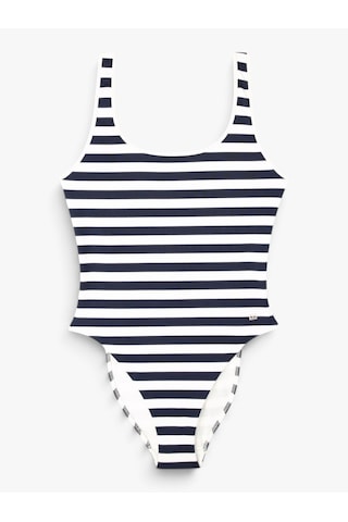 Tommy Hilfiger One Pıece Kadın Beyaz Mayo - Uw0uw05894