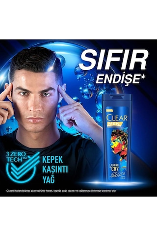 Men Kepeğe Karşı Etkili Şampuan Legend By Cr7 Cristiano Ronaldo 350 Ml 4 Adet