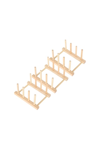 Youtek Ahşap Katlanabilir Tabak, Kitap Ve Ev Eşyaları Depolama Rafı - 3 Adet 130106a Diğer