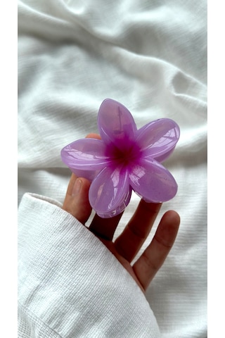 Lotus Mandal Toka Mandal Saç Tokası Kadın Saç Tokası - Aksesuarı Lila - Mor