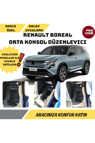 Renault Boreal Orta Konsol Düzenleyıcı-kolçak Altı Organizer