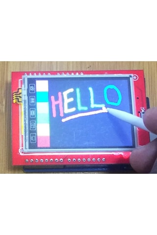 2.4" 320X240 Arduino Lcd Tft Shield Dokunmatik Ekran Microsd