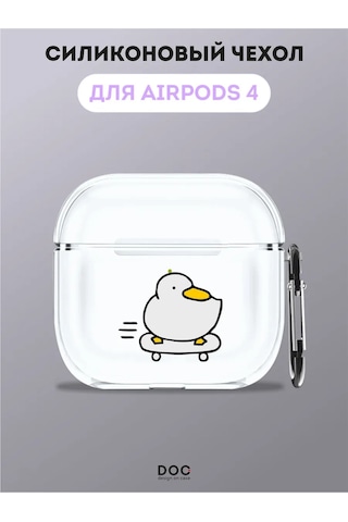 Designoncase Airpods Uyumlu 4 İçin Ördek Baskılı Kılıf 280411987 Beyaz