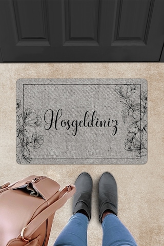 Evaşk Kapı Önü Paspası Vinil Kaymaz Tabanlı 45 X 70 Evaşkdm11103