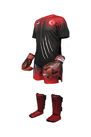 Dosmai Panther Power Boks Kick Boks Antrenman Seti Kırmızı Pst994 Kırmızı