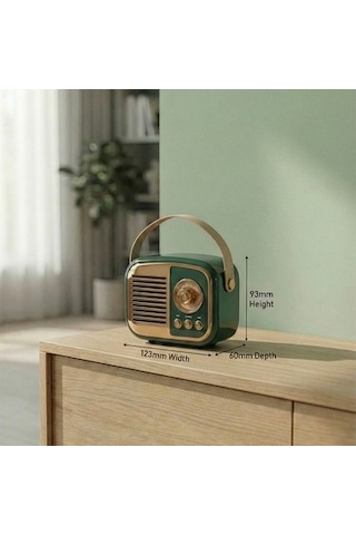 Bluetooth Destekli Klasik Retro Müzik Hoparlörü, 3w Güç