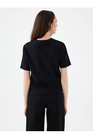 LOFT Regular Fit Kadın Tshirt K.kol Lf2040704 Q1.v1 Siyah