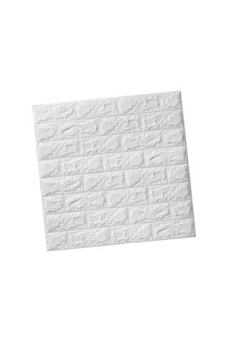 3d Tuğla Desenli Kendinden Yapışkanlı Duvar Paneli 58x38 Cm Açık Gri
