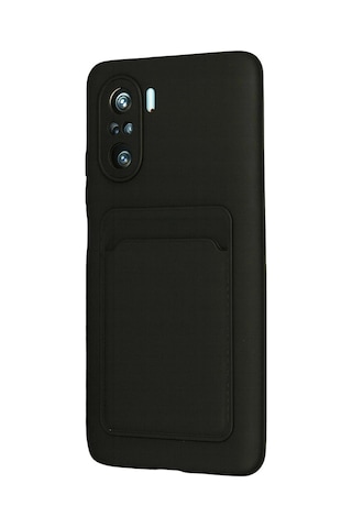 Xiaomi Poco F3 Kılıf Kelvin Kartvizitli Silikon - Siyah 1