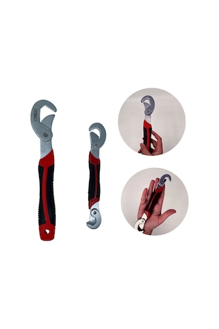 Çok Fonksiyonlu Ergonomik Ayarlanabilir Büyük Küçük Akıllı Pense Anahtar 2li Set 4741