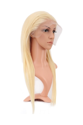 Gerçek Front Lace Düz Platin Tül Peruk - 60-65cm