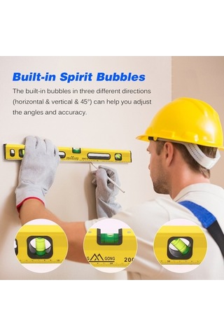 Tongxida 60cm Alüminyum Su Terazisi - Yüksek Hassasiyetli Ölçüm Aleti