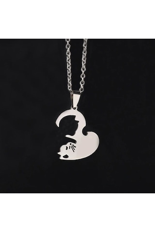 Best Friends Yin Yang Kedili Kolye Kalp Sevgili Çift Arkadaş Kolye Çok Renkli
