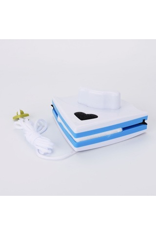 Sones Çift Taraflı Cam Pencere Temizleyici Üçgen Çok İşlevli Manyetik Cam Temizleyici Beyaz