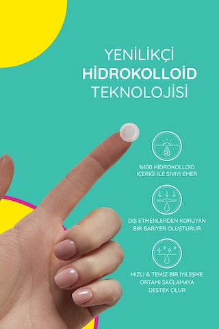 S.o.s Mixy 24 Lü Yüz Için Sivilce/akne Bandı 4 Boy Pimple Patch-hidrokolloid Bant