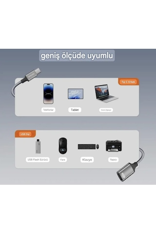 Sunkandı Type-c To Usb Çoğaltıcı 3x Usb 2.0 Çoklayıcı Hasır Örgülü Sağlam Kablo Ce Lisanslı