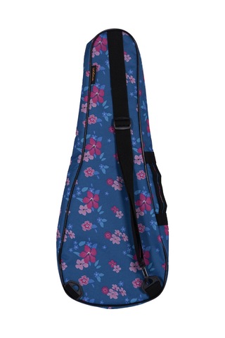 Wagon 03 Serisi Soprano Ukulele Çantası - Hibiskus Mavi