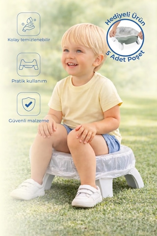 Babyjem Portatif Katlanabilir Lazımlık Soft Yeşil New Color