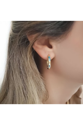 Engingold 14k Altın Cetaş Fortuna Halka Küpe