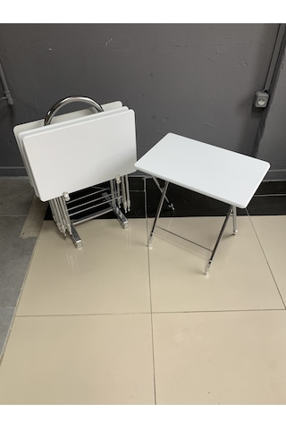 Çanta Sehpa, Sehpa, Zigon, Mebran Çanta Sehpa-düz Beyaz