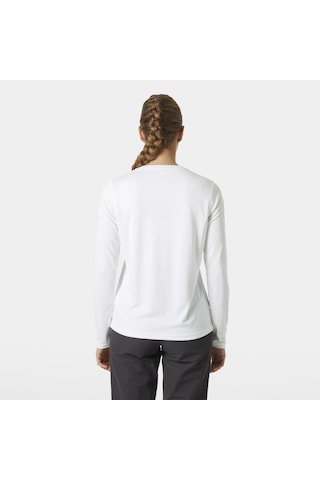 Helly Hansen W Hh Tech Crew Ls 2.0 Uv Üst Kadın Sweatshirt-32405 Beyaz
