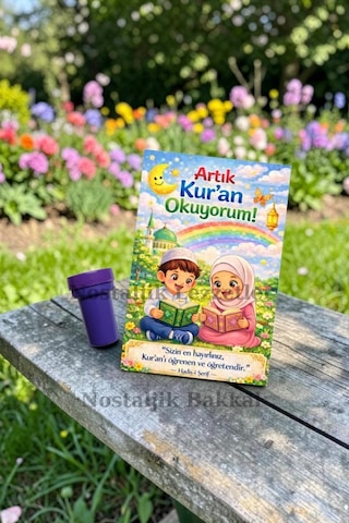 Artık Kur'an Okuyorum Hediyesi 20 Set Kur'an Kursu-hatim Töreni Hatırası Mühür Istampa Tebrik Kartı Hediyeli