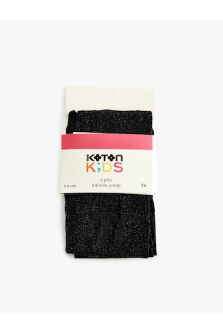 Koton Simli Külotlu Çorap Siyah 5wkg80005aa Siyah