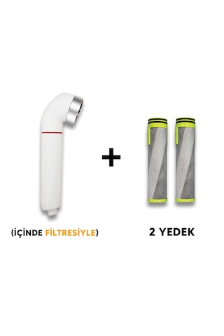 Pure Swan Duş Başlığı Ve 2 Yedek Filtre Beyaz