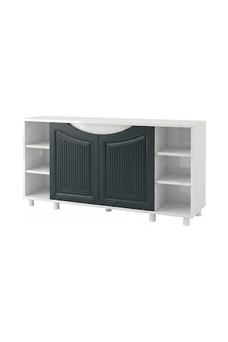 Kanki Pet 120 Cm Western 12040- Ant1 Mdf Akvaryum Beyaz Sehpa 120x40x69