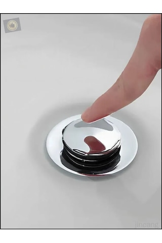 Lüks Pop-up Lavabo Banyo Gider Borusu Siyah Renkli Basmalı Taslı Körüklü