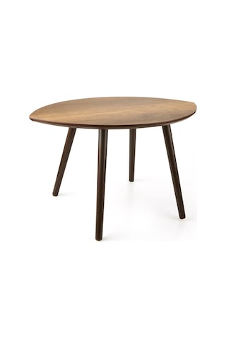 Mermer Desenli Oval Model Sehpa Atlantik 70x47x42 Cm Atlantik Çam