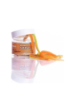 Pandora Perfect Soft Baits Sandworm 7cm Kavanozlu Lrf Silikonu Honey Shrimp