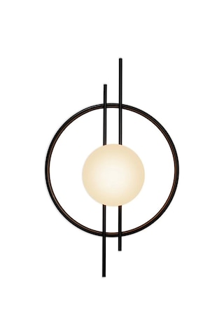 Glop Camlı Modern Ampüllü Aplik Çok Renkli