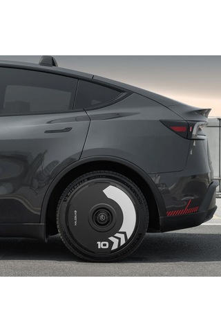 Haloblk Halodısc 2 Arrow - Tesla Model Y - 19 İnç Aerodinamik Siyah Jant Kapağı - 4 Adet