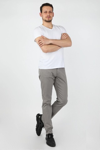 Erkek 5 Cep Gabardin Pantolon Gri