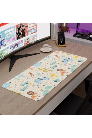 Çocuk Gaming Mouse Pad Kauçuk Kaymaz Taban Mousepad V1, 70x30 Xl