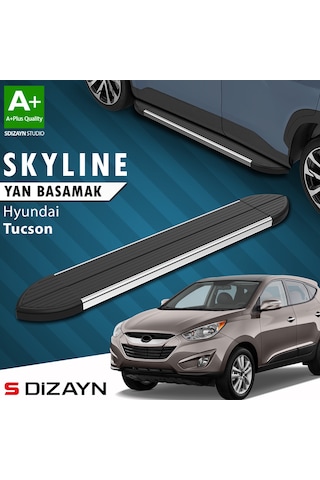 S-dizayn Hyundai Tucson 2 Skyline Krom Yan Basamak 173 Cm 2004-2014 A+ Kalite