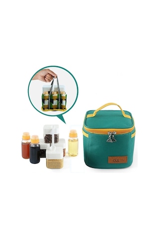 Sones Cls Dış Mekan Baharat Şişesi Seti Taşınabilir Baharat Kavanoz Barbekü Gereç Kombinasyonu Çok Renkli