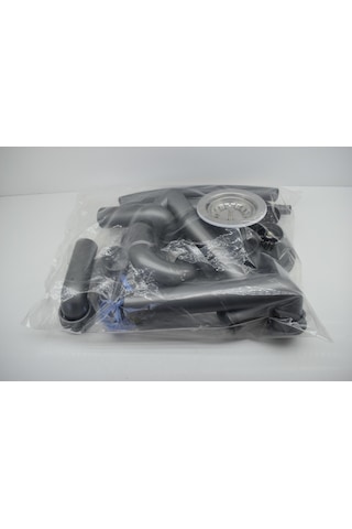 Franke Dominox Blanco Ukinox 1.5 Gözlü Granit Evye Sifon Takımı Yuvarlak Taşmalı