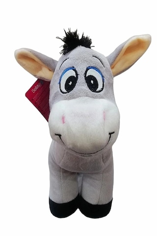 Sevimli Peluş Eşek 28 Cm Uyku Ve Oyun Arkadaşı Pelüş Gri