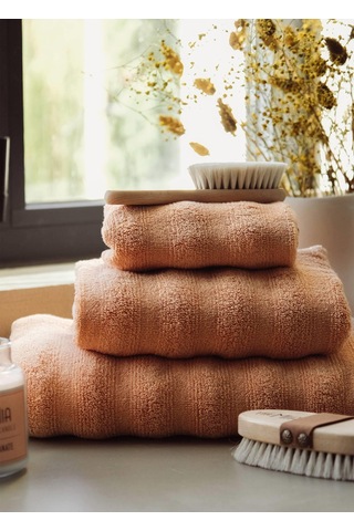 The Mia Fine Cotton Terracotta Yüz Havlusu 90x50 Cm
