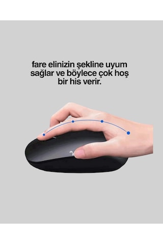 Sessiz Wireless Mouse 5000 Dpı Hassasiyetli Ve Hafif Tasarım Diğer