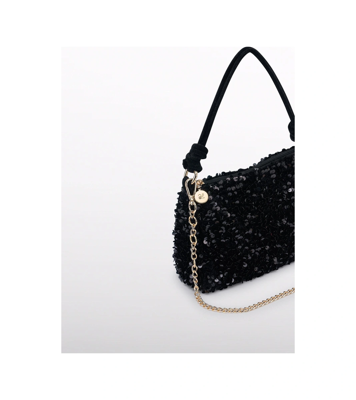 Mayoral Abel&lula Kız Çocuk Pullu Kadife Çanta Siyah