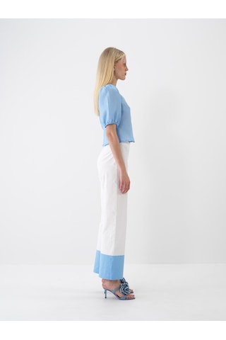 Xint Mavi %100 Keten Regular Fit Bluz 751075