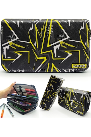 Kalem Kutusu Siyah Kamuflaj Organizer Kalemkutu Kalemlik