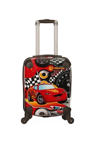 Protocol London Disney Pixar Cars Erkek Çocuk Valizi Kırmızı Siyah