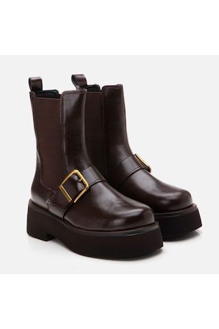Hotiç Kahve Kadın Düz Bot 01boh298890a480 Kahve-brown Kahverengi
