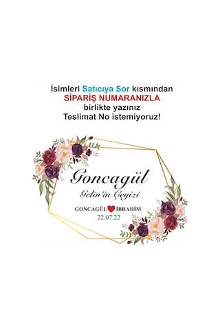 Çeyiz Koli Etiketi 10 Adet A4 Ebat Baskılı Sticker Diğer